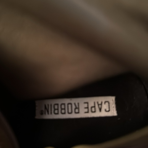 Cape Robbin Sheek thigh high green boots with golden heel S/6 - Picture 14 of 16